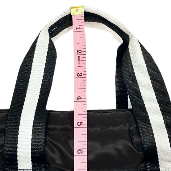 SEPHORA Black & White Nylon Puffer Tote - Crossbody BagㅣEUCㅣLarge - Picture 10 of 10